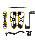 Yellow Floorboards Footpeg Shifter Brake Lever Kit For 14 Up Driver And Passenger Footrests Set in durable ABS plastic construction