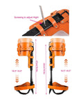 Tree Climbing Spikes With Cowhide Leather Straps, Non Slip Pedals, And Adjustable Harness Rope height adjustment details