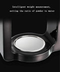 Automatic Bean To Cup Coffee Maker With One Touch Control And Tuned Water Flow For Simulated Hand Craft showing intelligent weight measurement features.