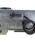 Dexter DX7.5 surge brake actuator for disc brakes, zinc-plated, 2-inch ball, 7,500 lb capacity, side view