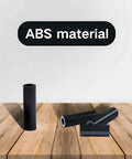 200Pcs ABS Black Round Spacers Set 15 Sizes OD 7mm ID 4.1mm for M4 Screws shown with ABS label on wooden surface