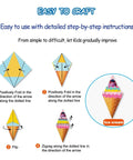 Step-by-step guide from Origami Kit For Kids Ages Five To Twelve With 152 Papers And 72 Patterns, showing ice cream cone fold.