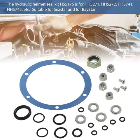 Hydraulic Seal Rebuild Kit For SeaStar BayStar Helm Systems Compatible With HH4513 HH4514 HH5260 Various Components