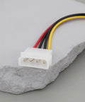4 Pack 4 Pin Molex Male To 4 Pin Female Floppy Power Cable 30 Cm Long 18 AWG Easy Plug And Play For Three Point Five Inch Floppy Drives Old School PC Upgrade Durable Plastic Housing, close-up connector
