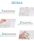 Step-by-step instructions using All Purpose pH Test Strips 0 To 14, 100 Count Universal Litmus Paper for various liquids.