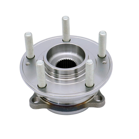 Front view of Front Wheel Bearing Hub Assembly Set Of 2 For 2007-2014 Hyundai Santa Fe, 2007-2012 Hyundai Veracruz, 2011-2015 Kia Sorento