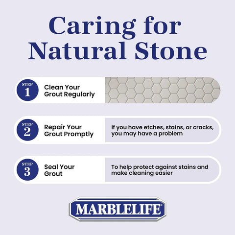 Steps for caring for natural stone grout with Maxout Deep Grout Cleaner For Tiles And Floors Powerful Ready To Use Cleaning Liquid