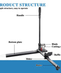 Manual DIN Rail Cutter With Anti Slip Handle And 50cm Ruler For Pro Grade DIY Friendly Precise Cutting Of 35mm Wide Steel Or Aluminum DIN Rails