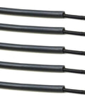 5 Piece Black Plastic Antenna Tubes With Cap For Remote Control Cars FPV Drones Quadcopters Multirotors And 2.4G Receivers Protective Cap Cover