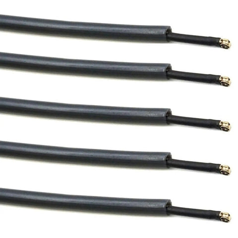 5 Piece Black Plastic Antenna Tubes With Cap For Remote Control Cars FPV Drones Quadcopters Multirotors And 2.4G Receivers Protective Cap Cover