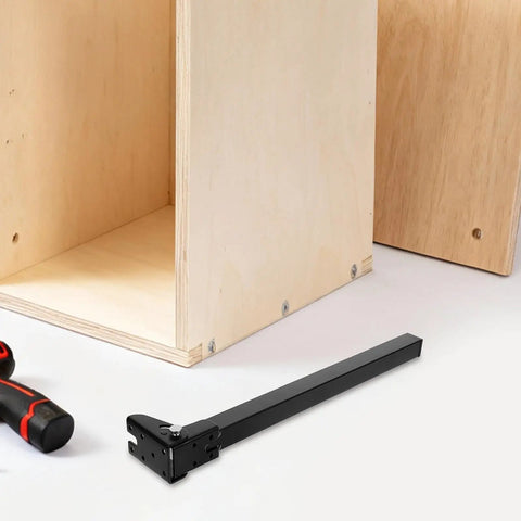 Foldable Metal Table Legs With Self Locking Hinges And Triangular Reinforced Steel Tubing For Stable Support Space Saving And Quick Transform For Cabinets Desks And Small Tables on surface