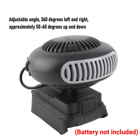 Cordless Battery Powered Space Heater 170 Watt Portable Desk Warmer with 360 swivel head for adjustable heating.