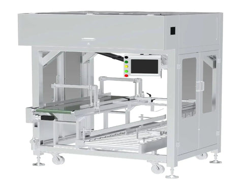 Effortless Box Sealer Machine For Fast Carton Sealing, Heavy Duty Sealing Equipment With Simple Operation And Adjustable Speed, Built For Fulfillment Centers, Warehouses, And Small Business Shipping Needs, white metal conveyor