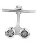 Heavy Duty Sliding Door Track Roller Wheel For Wardrobes And Closets, Industrial Strength Steel Track With Smooth Operation