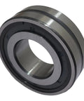 Heavy Duty Spherical Roller Bearing With Straight Bore And Double Seals Compatible With SB22207W33SS close-up showing seals and bore dimension.