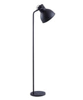 Tall Matte Black Modern Floor Lamp With Adjustable Shade For Living Room And Office 71 Inch Standing Light For Reading Adjustable Head