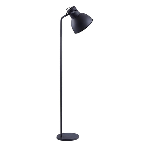 Tall Matte Black Modern Floor Lamp With Adjustable Shade For Living Room And Office 71 Inch Standing Light For Reading Adjustable Head