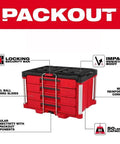 Shop Rated 242 Piece Metric Socket Wrench Set With Smooth Slide Drawers shown in red storage case with locking security bar.