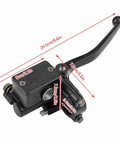 Beefed Up Aluminum Motorcycle Brake Master Cylinder For ATV Rancher Sportrax Rincon 250 350 400 450 Black side view