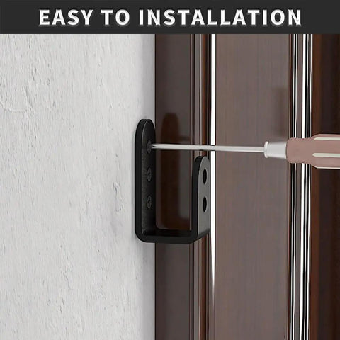 Installation of 2x4 Door Barricade Brackets For Quick Door Reinforcement, One Quarter Inch Thick Upgrade, U Shaped Design
