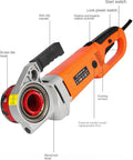 No Sweat 2300W Electric Pipe Threader With Six Die Head Kit, showing aluminum head and non-slip handle features.