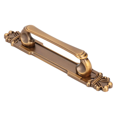 Antique Zinc Alloy Door Pull Handle for Cabinets and Drawers, elegant bronze finish, surface mounted, versatile indoor and outdoor use