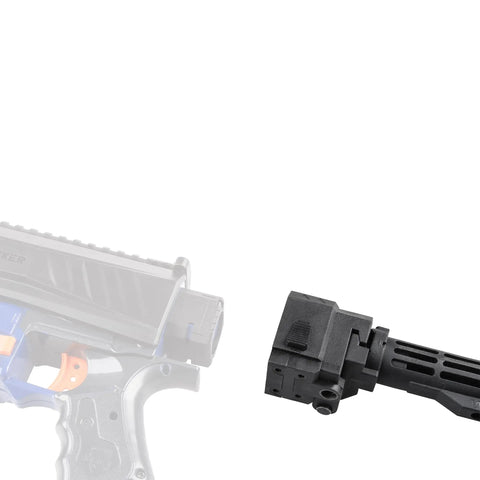 Injection Mold Shoulder Stock Core With Fold Adapter For Nerf Elite Modulus And Worker Stock Toy Black Compatible With Nerf N Strike