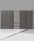 Premium Thick Acoustic Panels 2-Pack Soundproof Foam Tiles for Studio Recording and Home Office in gray on a reflective surface.