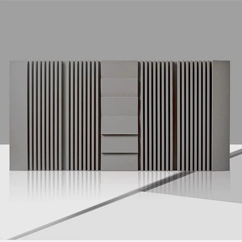 Premium Thick Acoustic Panels 2-Pack Soundproof Foam Tiles for Studio Recording and Home Office in gray on a reflective surface.