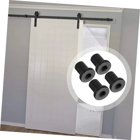 Four Pack Sliding Barn Door Track Spacers And Wall Track Connectors For Durable Support And Reliable Rolling Ideal Replacement Hardware For Barn Doors Garages Basements And More
