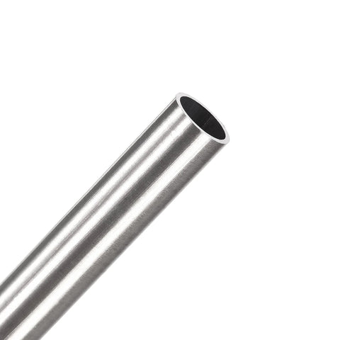 uxcell 304 stainless steel round tube, 12mm OD, 0.5mm wall, 300mm length, end view