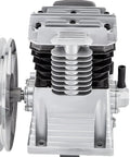Front view of Two Cylinder Air Compressor Head Pump for Excavator Pneumatic System, 3HP 375L, shows robust industrial design