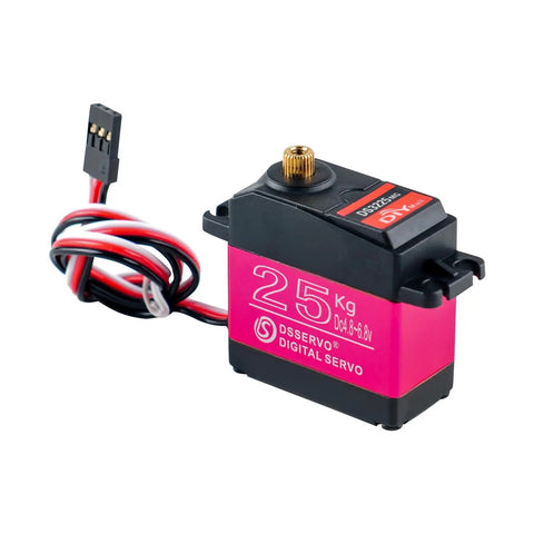 Close-up of Dual Pack 270 Degree Beefy Torque Digital Servo For RC Cars And Boats Waterproof Full Metal Gear 25 Kg Cm Torque