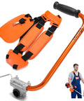 Ergonomic Back Saver Handle Extension With Double Shoulder Strap Harness For Stihl Husqvarna Echo Ryobi Troy Bilt And Other Major String Trimmers Adjustable Washer Sizes 25mm 26mm 28mm For A Custom Fit All Day Comfort displayed