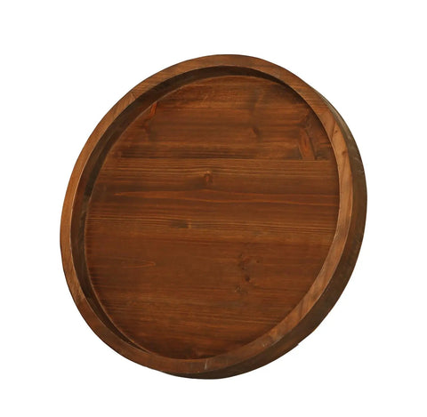 13.38 Inch Round Solid Wood Lazy Susan Turntable Tray for Cabinets and Pantries Built to Last Classic Style Organizer for Coffee Tables