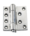 Close-up of heavy-duty door hinge, 304 stainless steel with chrome finish, 1pc Amazon