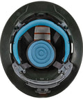 Inside view of a hard hat with blue breathable padded band, part of Hard Hat Sweatband Replacement Set 3-Pack For Hard Hat Suspension.