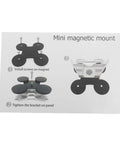 Installation guide for Beefy Magnetic Car Roof Mount Kit For Mini Internet Satellite Antenna With Stainless Steel Bracket and magnets.