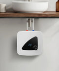 Electric Mini Tank Water Heater Under Sink Hot Water Tank 4 Gallon Ridiculously Fast Kitchen Appliance mounted under sink.