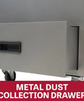Metalworking Dust Collector For Shop Pros With 490 CFM, 115 230V Single Phase, Non Sparking Aluminum Housing And Filter drawer
