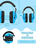 Kids Ear Protection 2 Pack Noise Canceling Headphones for Concerts and Loud Events, cushioned earpads, foldable design
