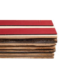 Stack of Peel And Stick Real Wood Wall Panels Rustic Reclaimed Barn Wood Look In Brown And Gray Tones Self Adhesive Fir Planks