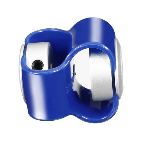 Flexible Shaft Coupler 18Mm Diameter 28Mm Length With 6Mm To 6Mm Bores Hella Flexible Tpu Elastomer Core Aluminum design side view.
