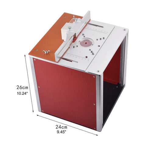 Premium Aluminum Router Table Insert Plate With Slick Flat Surface For Precision Wood Trimming And Engraving Work Featuring No Sweat Mounting And Bulletproof Stability For Your Daily Shop Projects, 26cm x 24cm.