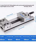 5-inch GT125 clamping tool with 125mm jaw width, heavy gauge steel for precision work, shown with measurement details.