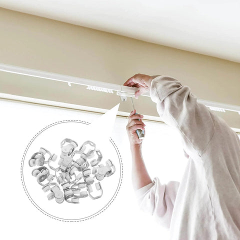 Installing 25 Pack Folding Door Sliding Rollers With Metal Track Wheels For Heavy Duty Doors Curtain Pulley Hardware