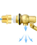 3/4 inch float ball valve brass body with adapter for water control