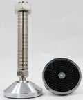No Hassle Heavy Duty Adjustable Carbon Steel Leveling Feet Set Of Four With Beefy D80 Threaded Lifting Design For Rock Solid Furniture And Equipment Racks On Uneven Flooring.