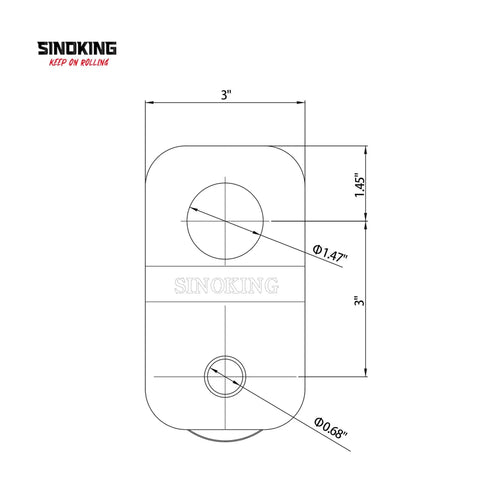 Heavy Duty Snatch Block For Winches 8800Lb 4T Max Load Rope Pulley Recovery Accessory For ATV And Off Road Vehicles Swivels For Easy Cable Mount Black Textured Coating, 3in drawing