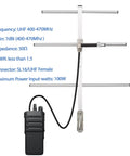 High Gain 7dBi GMRS Yagi Antenna For 70cm UHF 400-470MHz Walkie Talkie And Ham Radio Transceiver Outdoor Antenna With Connector